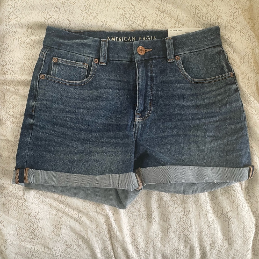 American Eagle Dream Curvy Denim Midi Short 6